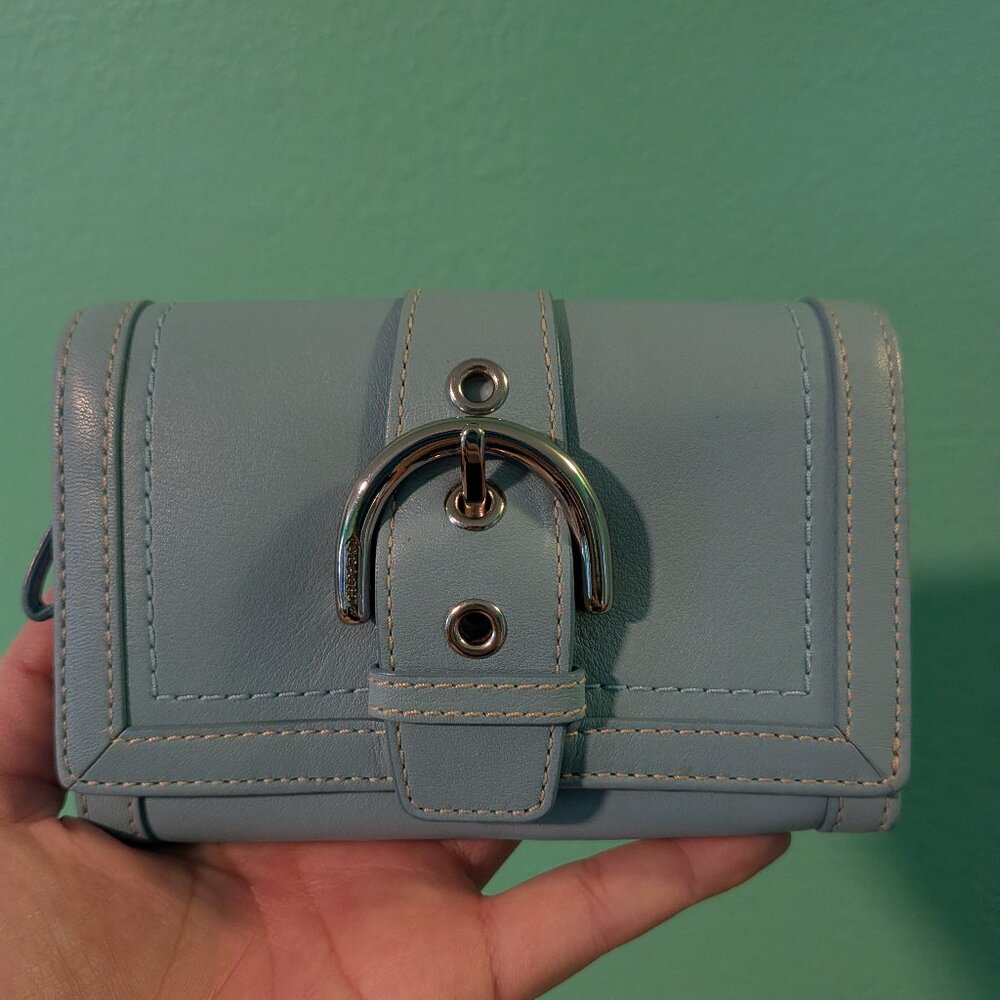 Coach Sky Blue Soho Wallet